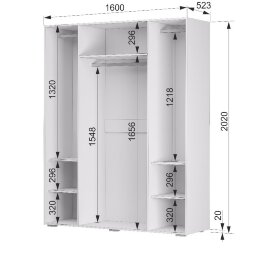 Шкаф четырехстворчатый Акцент №24