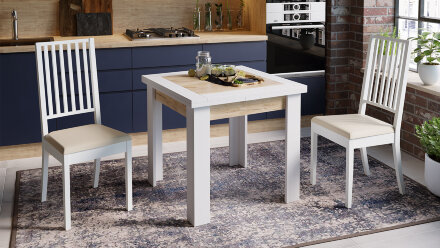 Стол обеденный раскладной Хьюстон, тип 3 (дуб Крафт) 